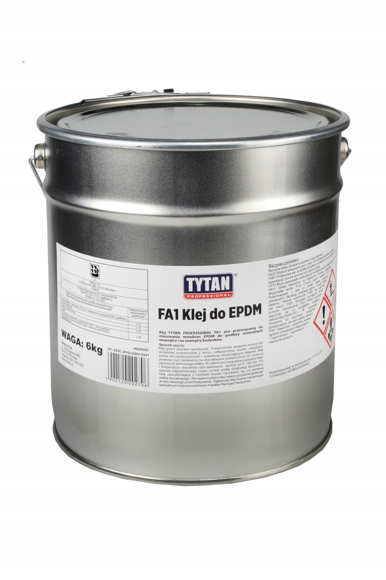EPDM LEPIDLO ČIERNA TITÁNOVÁ 6kg